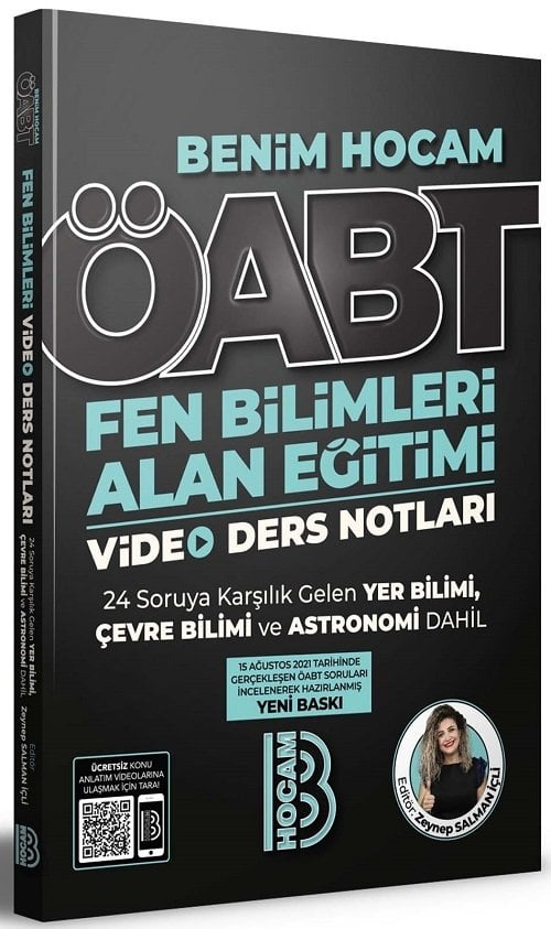 Benim Hocam ÖABT Fen Bilimleri Alan Eğitimi Video Ders Notları - Zeynep Salman İçli Benim Hocam Yayınları