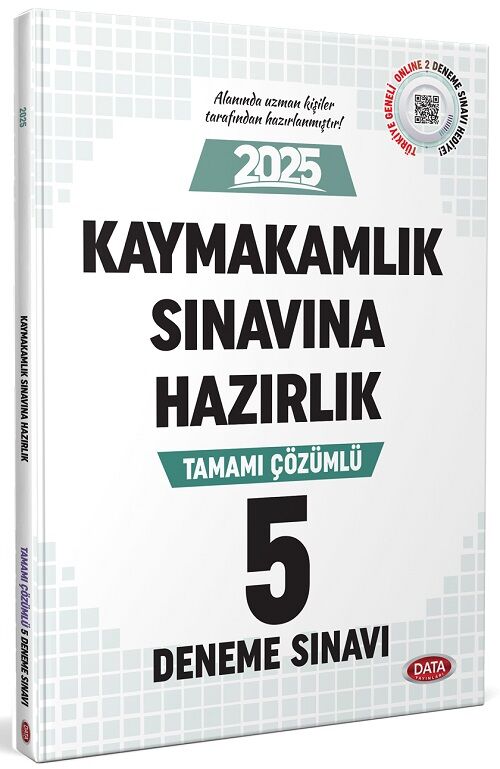 Data 2025 Kaymakamlık Sınavına Hazırlık 5 Deneme Çözümlü Data Yayınları