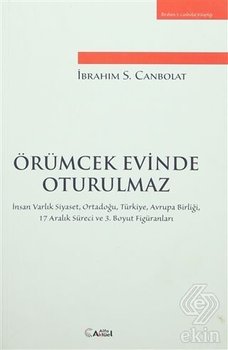 Alfa Aktüel Örümcek Evinde Oturulmaz - İbrahim S. Canbolat Alfa Aktüel Yayınları