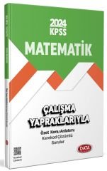 Data 2024 KPSS Matematik Çalışma Yapraklarıyla Özet Konu Anlatımı Data Yayınları