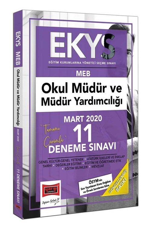 SÜPER FİYAT - Yargı 2020 MEB EKYS Okul Müdür ve Yardımcılığı 11 Deneme Çözümlü Yargı Yayınları