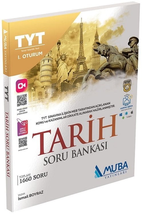 Muba YKS TYT Tarih 1. Oturum Soru Bankası Muba Yayınları