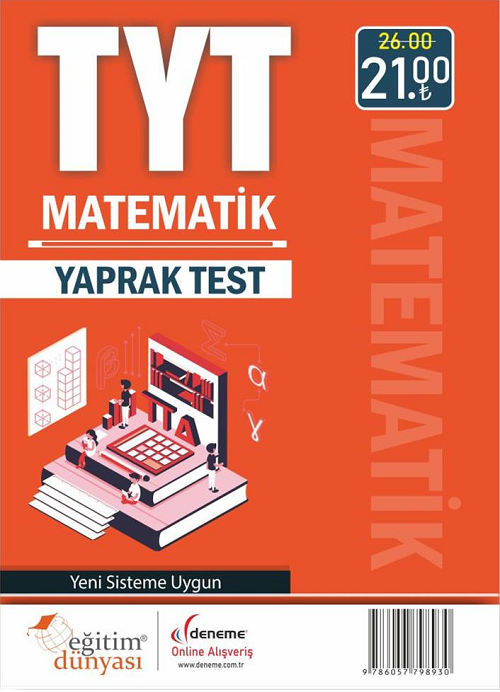 SÜPER FİYAT - Eğitim Dünyası YKS TYT Matematik Yaprak Test Eğitim Dünyası Yayınları