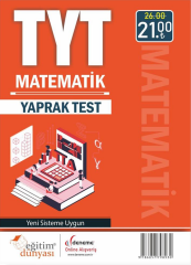 SÜPER FİYAT - Eğitim Dünyası YKS TYT Matematik Yaprak Test Eğitim Dünyası Yayınları