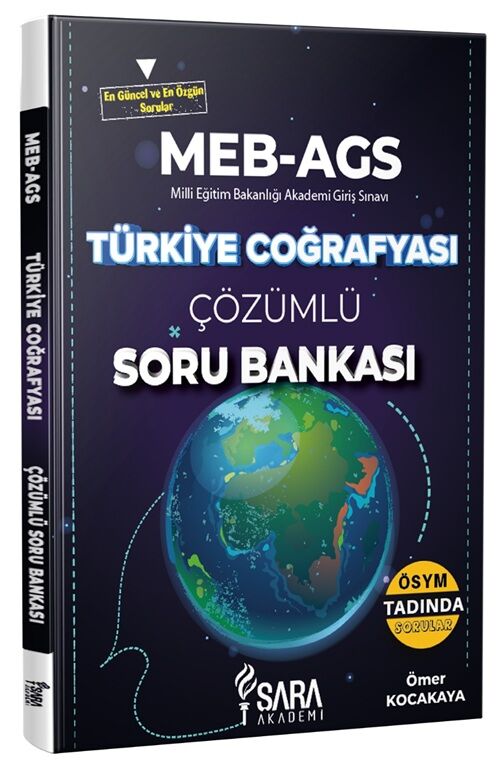 Şara Akademi MEB-AGS Türkiye Coğrafyası Soru Bankası Çözümlü Şara Akademi