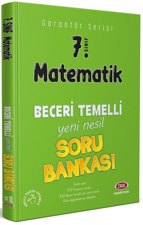 Data 7. Sınıf Matematik Garantör Beceri Temelli Soru Bankası Data Yayınları