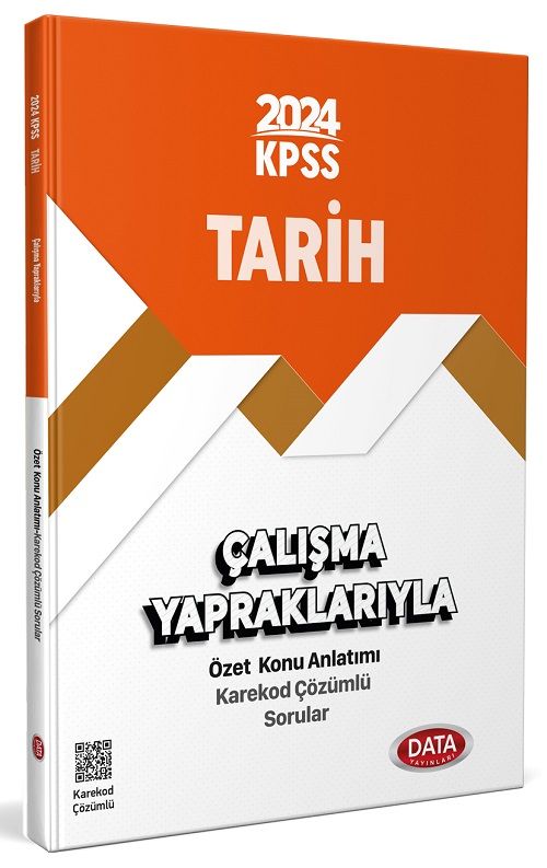 Data 2024 KPSS Tarih Çalışma Yapraklarıyla Özet Konu Anlatımı Data Yayınları