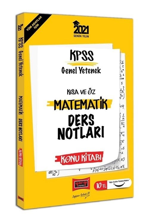 Yargı 2021 KPSS Matematik Kısa ve Öz Ders Notları Konu Kitabı Yargı Yayınları