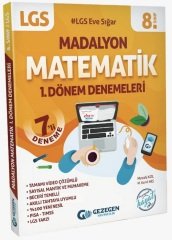 Gezegen 8. Sınıf LGS Matematik 1. Dönem Madalyon 7 Deneme Gezegen Yayınları