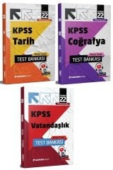 SÜPER FİYAT - Uzman Kariyer 2022 KPSS Tarih+Coğrafya+Vatandaşlık Test Bankası Yaprak Test 3 lü Set Uzman Kariyer Yayınları