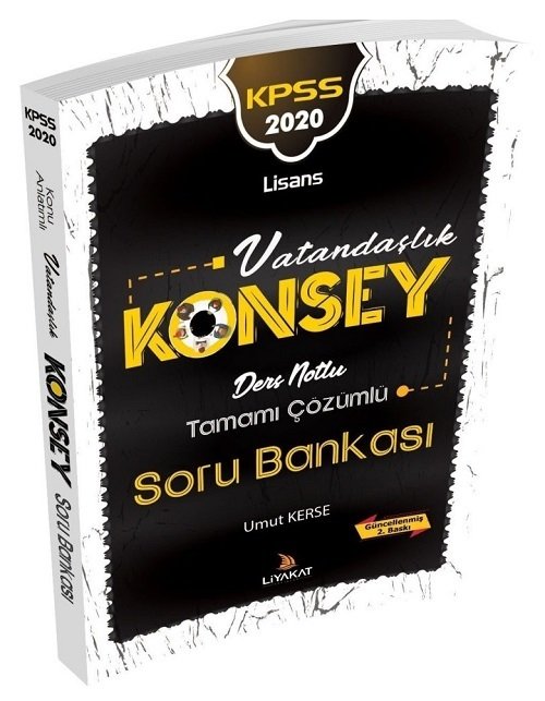 Liyakat 2020 KPSS Konsey Vatandaşlık Lisans Soru Bankası Çözümlü Liyakat Yayınları