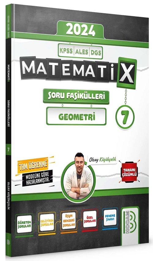 Benim Hocam 2024 KPSS ALES DGS Matematix-7 Matematik Geometri Soru Fasikülleri Çözümlü Benim Hocam Yayınları