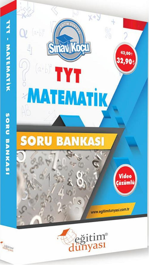 SÜPER FİYAT - Eğitim Dünyası YKS TYT Matematik Sınav Koçu Soru Bankası Video Çözümlü Eğitim Dünyası Yayınları