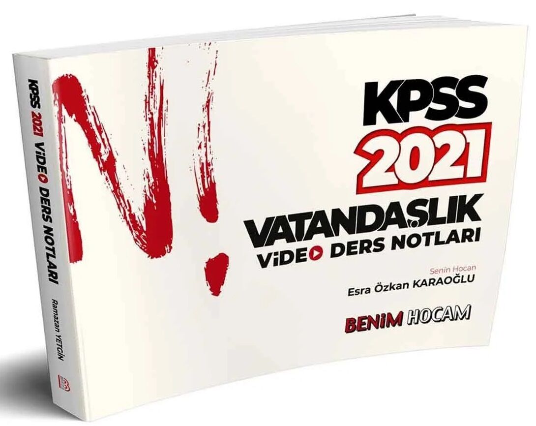 SÜPER FİYAT - Benim Hocam 2021 KPSS Vatandaşlık Ders Notları - Esra Özkan Karaoğlu Benim Hocam Yayınları