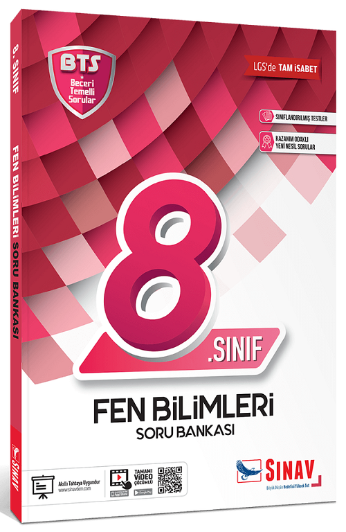 Sınav 8. Sınıf LGS Fen Bilimleri BTS Soru Bankası Sınav Yayınları