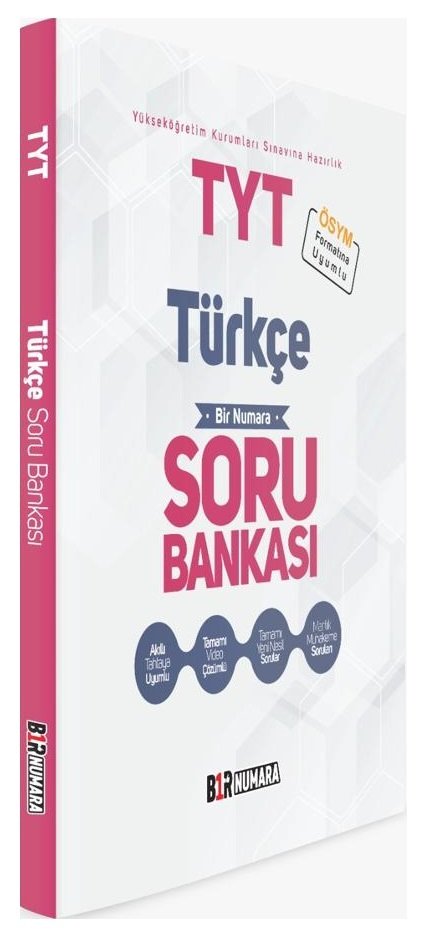 Bir Numara YKS TYT Türkçe Soru Bankası Bir Numara Yayınları