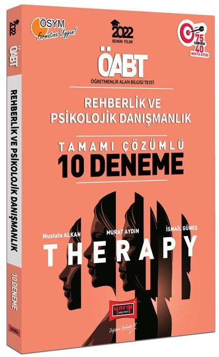 Yargı 2022 ÖABT Rehberlik ve Psikolojik Danışmanlık Therapy 10 Deneme Çözümlü Yargı Yayınları