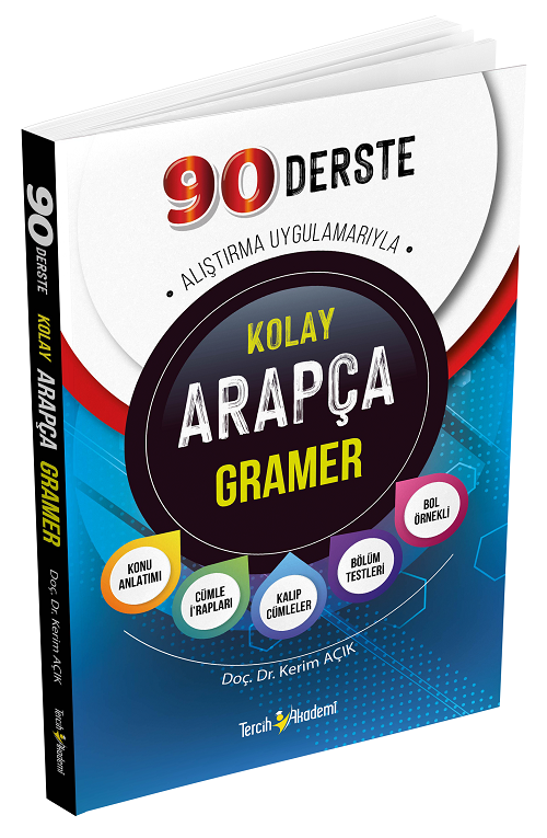 Tercih Akademi Arapça 90 Derste Kolay Gramer Konu Anlatımı - Kerim Açık Tercih Akademi Yayınları