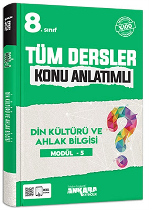 Ankara Yayıncılık 8. Sınıf Tüm Dersler Konu Anlatımlı Din Kültürü ve Ahlak Bilgisi Modül-5 Ankara Yayıncılık