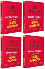 Data 8. Sınıf Garantör Beceri Temelli Soru Bankası Seti (4 Kitap) Data Yayınları