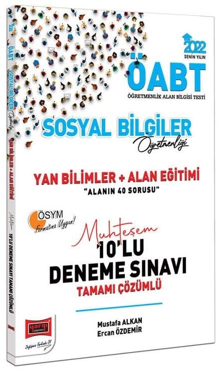 Yargı 2022 ÖABT Sosyal Bilgiler Öğretmenliği Yan Bilimler ve Alan Eğitimi Muhteşem 10 Deneme Çözümlü Yargı Yayınları