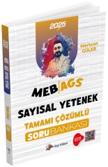 Dizgi Kitap 2025 MEB-AGS Sayısal Yetenek Soru Bankası Çözümlü - Mertcan Güler Dizgi Kitap