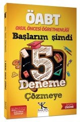 SÜPER FİYAT - Kadir Koç Akademi ÖABT Okul Öncesi Öğretmenliği Başlarım Şimdi 5 Deneme Çözmeye Kadir Koç Akademi