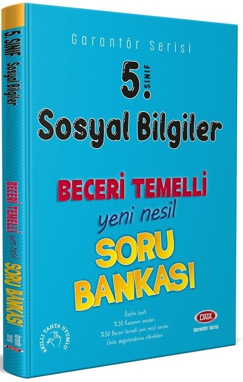 Data 5. Sınıf Sosyal Bilimler Garantör Beceri Temelli Soru Bankası Data Yayınları