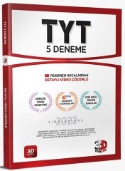 3D Yayınları 2022 YKS TYT 5 Deneme Video Çözümlü 3D Yayınları