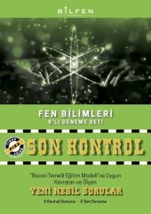 Bilfen 8. Sınıf Fen Bilimleri Son Kontrol 8 li Deneme Seti Bilfen Yayıncılık