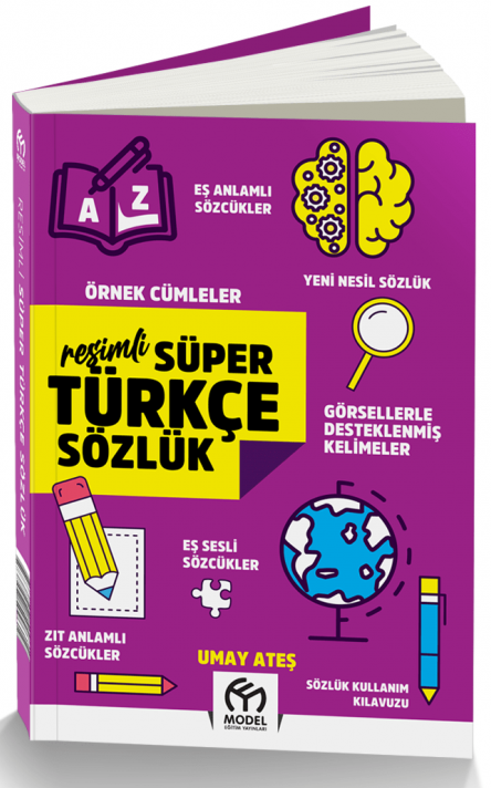 Model Çocuk İlkokul İçin Resimli Süper Türkçe Sözlük Model Çocuk