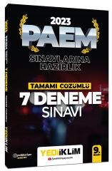 Yediiklim 2023 PAEM 7 Deneme Çözümlü 9. Baskı Yediiklim Yayınları