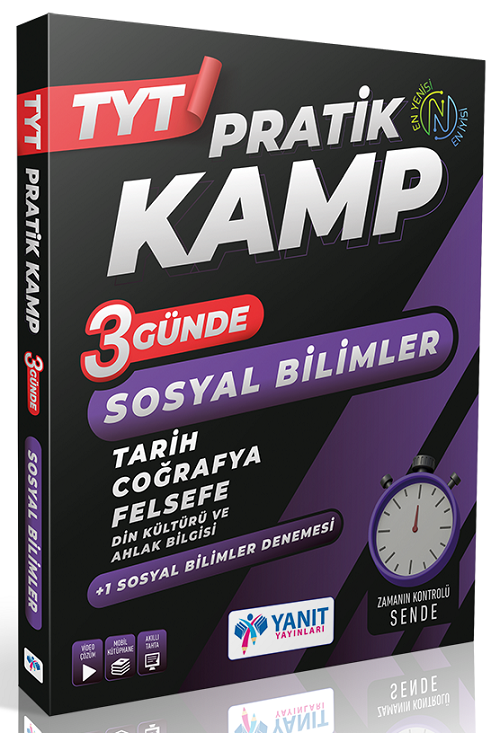 Yanıt YKS TYT Sosyal Bilimler 3 Günde Pratik Kamp Kitabı Yanıt Yayınları