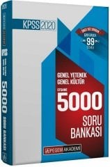 Pegem 2020 KPSS Genel Yetenek Genel Kültür EFSANE 5000 Soru Bankası Pegem Akademi Yayınları