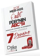 Dijika 2025 ÖABT MEB-AGS PDRnin ABCsi Rehberlik Öğretmenliği 7 Deneme Çözümlü - Orhan Serdengeçti Dijika Yayınları