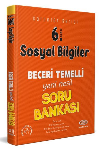 Data 6. Sınıf Sosyal Bilgiler Garantör Beceri Temelli Soru Bankası Data Yayınları