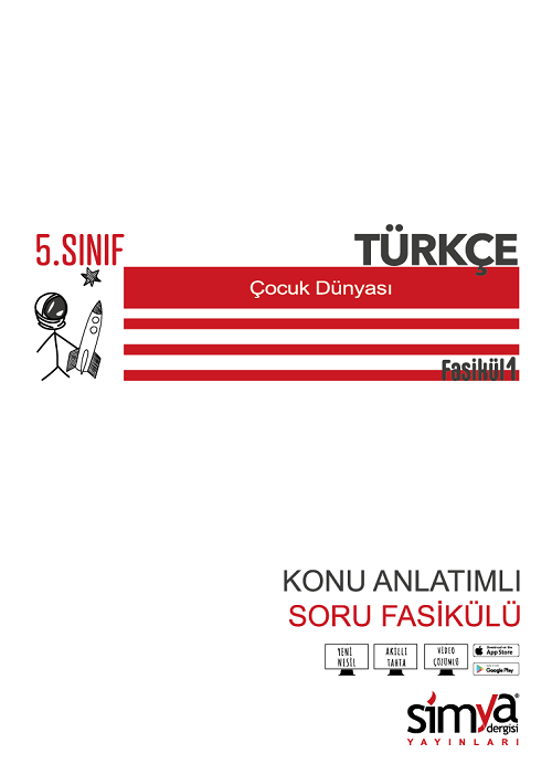 Simya 5. Sınıf Türkçe Konu Anlatımlı Soru Fasikülü 8 Fasikül Simya Yayınları