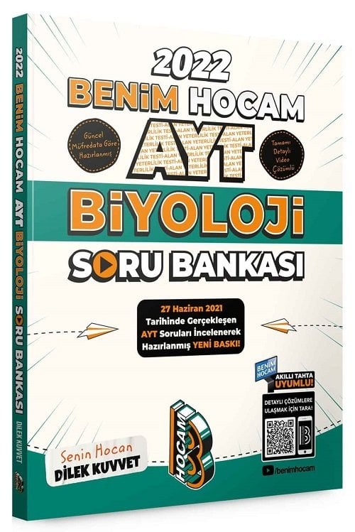 SÜPER FİYAT - Benim Hocam 2022 YKS AYT Biyoloji Soru Bankası - Dilek Kuvvet Benim Hocam Yayınları