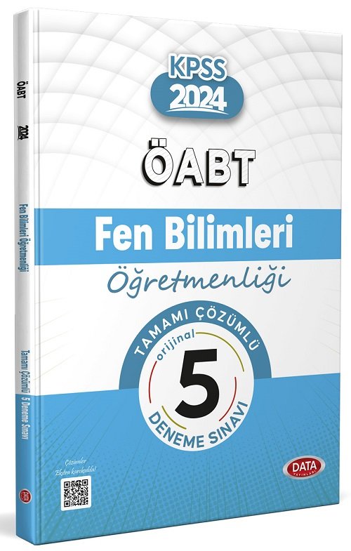 Data 2024 ÖABT Fen Bilimleri Öğretmenliği 5 Deneme Çözümlü Data Yayınları