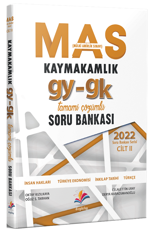 Dizgi Kitap 2022 MAS Kaymakamlık Genel Yetenek Genel Kültür Soru Bankası Çözümlü Dizgi Kitap Yayınları