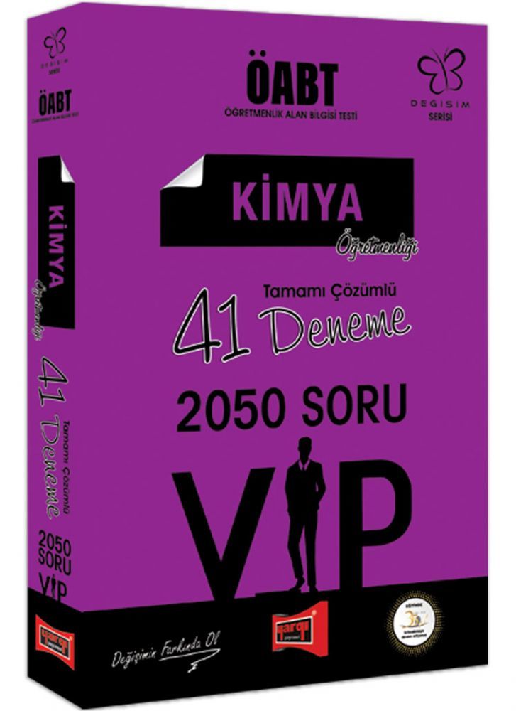 SÜPER FİYAT - Yargı 2019 ÖABT VIP Kimya Öğretmenliği 41 Deneme Çözümlü Yargı Yayınları