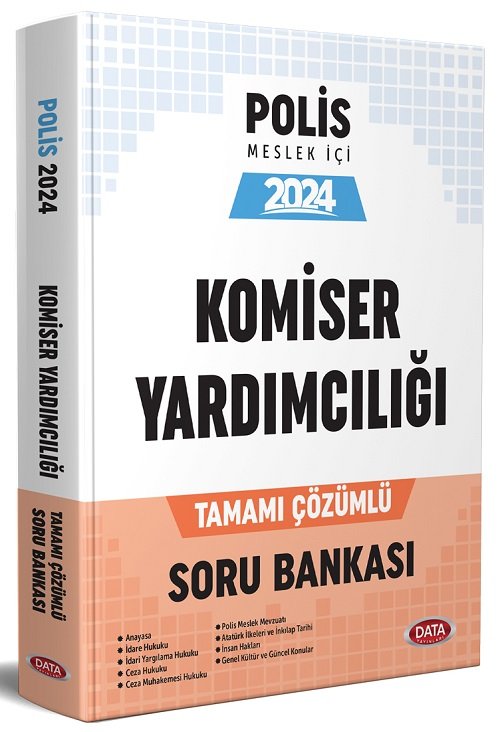 Data 2024 Polis Meslek İçi Komiser Yardımcılığı Soru Bankası Çözümlü Data Yayınları