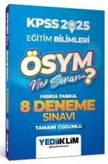 Yediiklim 2025 KPSS Eğitim Bilimleri ÖSYM Ne Sorar Fasikül 8 Deneme Çözümlü Yediiklim Yayınları