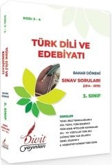 Divit Açıköğretim 3-4 3. Sınıf Bahar Türk Dili Edebiyatı Çıkmış Sınav Soruları 2014-2019 Divit Yayınları