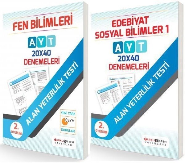 SÜPER FİYAT - Farklı Sistem YKS AYT Fen Bilimleri, Türk Dili ve Edebiyatı, Sosyal Bilimler-1 3 lü Deneme Seti Farklı Sistem Yayınları