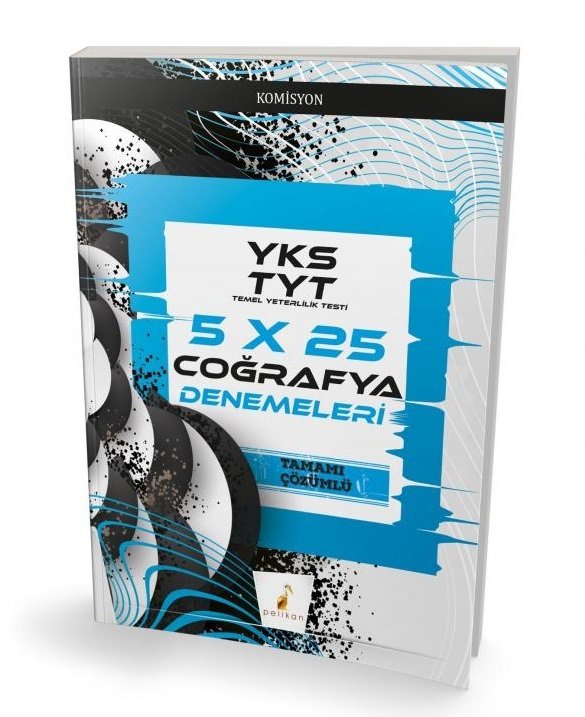 Pelikan YKS TYT 5x25 Coğrafya Denemeleri Çözümlü Pelikan Yayınları