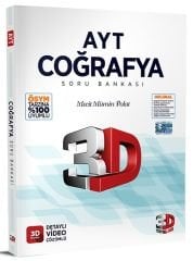 3D Yayınları YKS AYT Coğrafya Soru Bankası Video Çözümlü 3D Yayınları