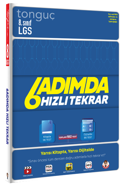 Tonguç 8. Sınıf LGS Tüm Dersler 6 Adımda Hızlı Tekrar Tonguç Akademi