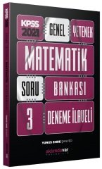 SÜPER FİYAT - Aklımdavar 2021 KPSS Matematik 3 Deneme İlaveli Soru Bankası Aklımdavar Yayıncılık