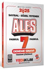 Yediiklim 2025 ALES Master Fasikül 7 Deneme Çözümlü Yediiklim Yayınları